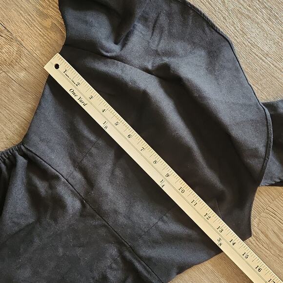 PRINCESS POLLY Off Shoulder Black Ruffled Mini Dress Size 6 - Picture 9 of 11